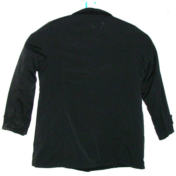 Gallery Coats Womens Large Black Zip Button Coat Jacket Pockets Satin Lined Warm - Picture 2 of 12